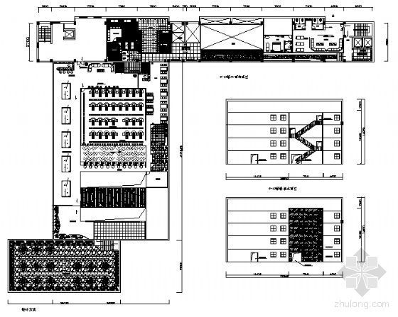 建筑平面图2000资料下载-某桑拿浴房建筑平面布置图
