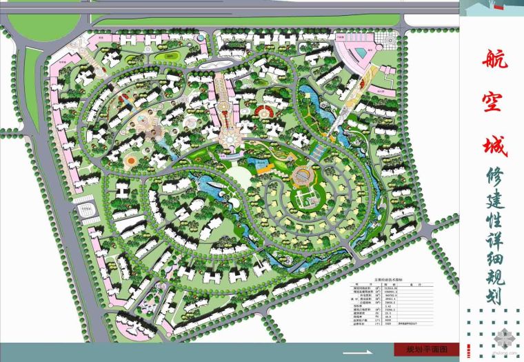 规划彩总平面资料下载-某别墅小区景观规划总平面