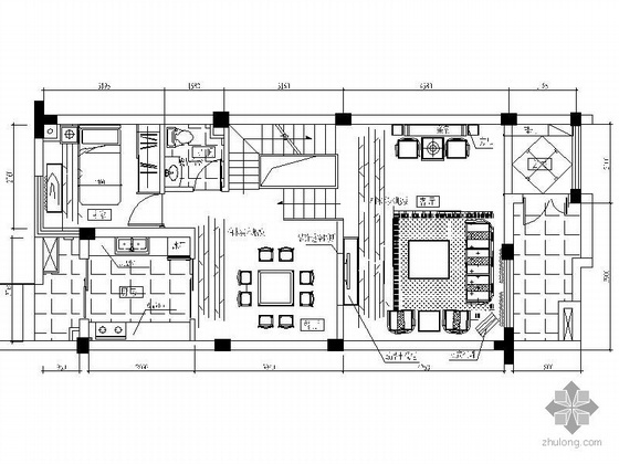 三层新中式风格模型资料下载-中式风格三层别墅方案图