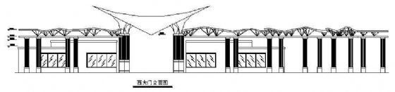 生态景区大门施工图资料下载-某小区入口大门施工图