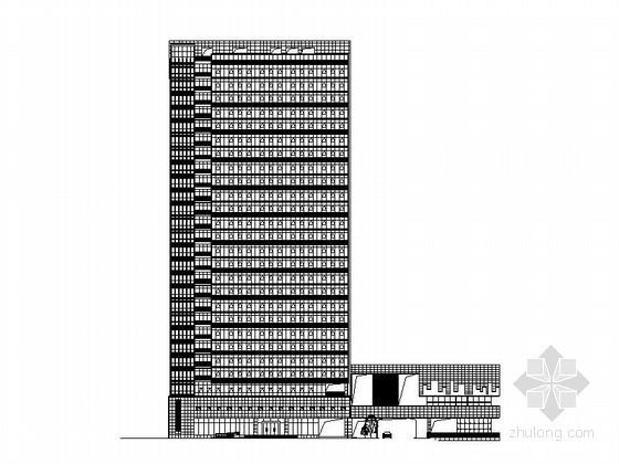 档案馆建施图资料下载-[湖北]某县二十六层档案馆综合楼建筑施工图