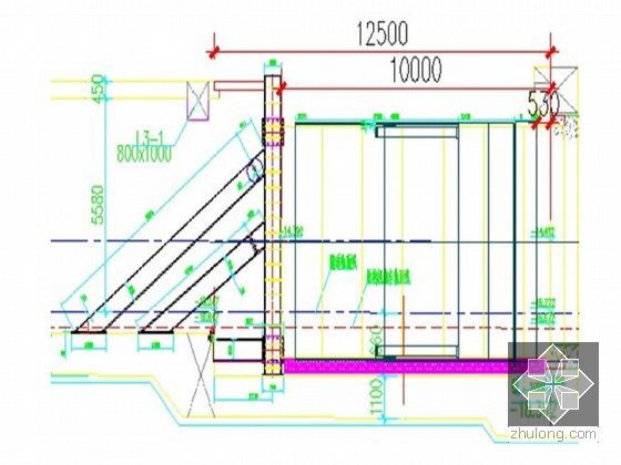 盾构施工始发与掘进施工方案-模型结构示意图