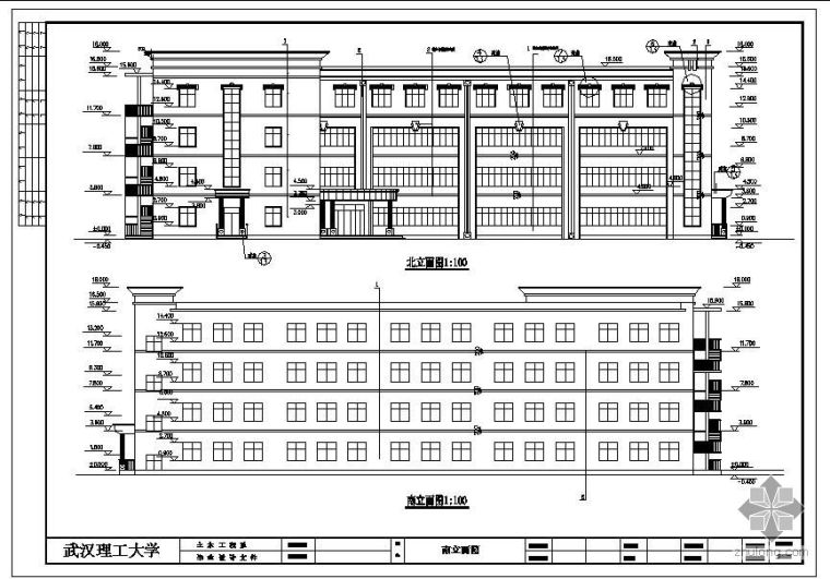 大学教学楼建筑结构设计资料下载-[学士]某中学教学楼毕业设计(含计算书、建筑结构设计图)