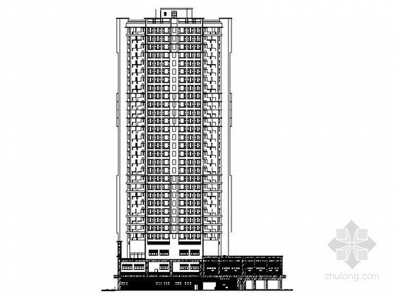 金融大厦外立面CAD资料下载-[上海]30层现代风格金融大厦建筑施工图（知名事务所）