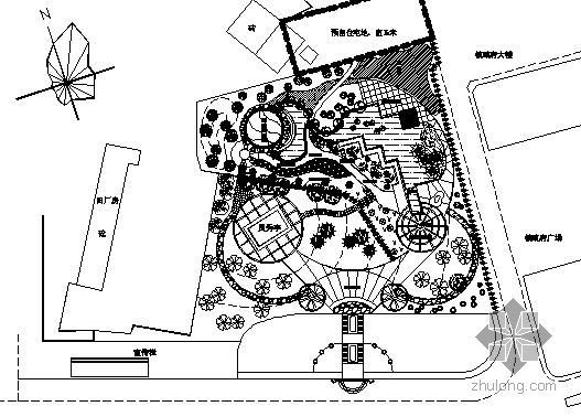 小游园绿化规划设计图资料下载-乡镇小游园规划方案