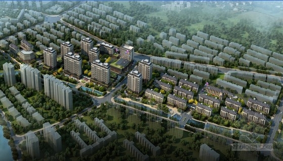 浙江现代小区设计资料下载-[浙江]现代风格住宅及商业地块规划设计方案文本（含两个方案）