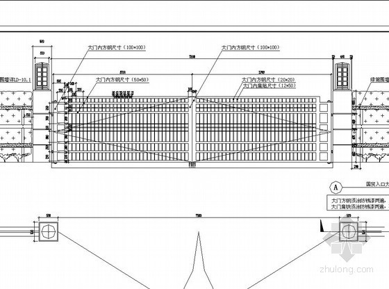 铁艺大门施工图