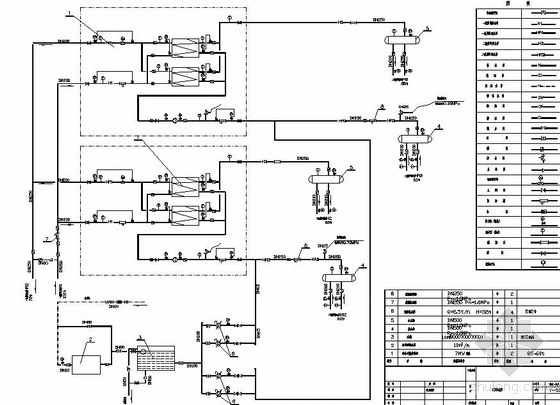 7MW锅炉房设计资料下载-卢龙某热力站工艺设计图