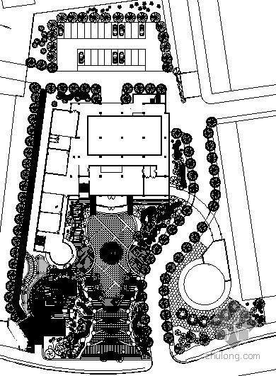 现代会所景观设计资料下载-某会所广场景观设计施工总图