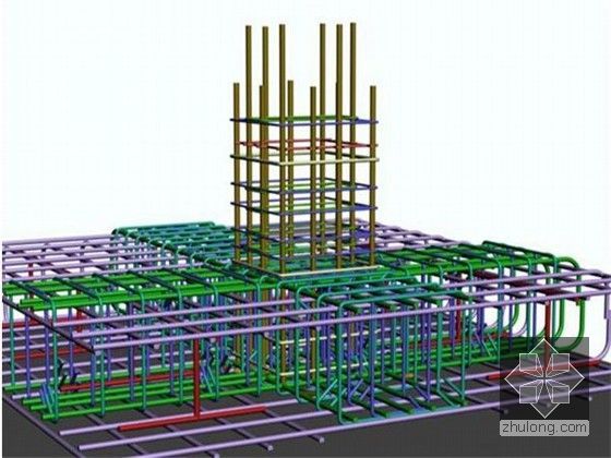 [辽宁]知名国企单位编制高层框剪结构公共建筑施工组织设计（鲁班奖）-柱插筋限位固定