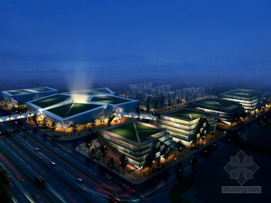 体育产业园CAD资料下载-[北京]现代风格体育产业园规划及单体设计方案文本(知名建筑)