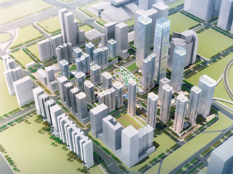 城市规划标准资料下载-[深圳]岗厦改造城市规划方案文本PDF（90张）