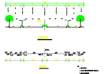 市政工程道路施工图纸（共105张，含工程说明及分析文档）-标准横断面图