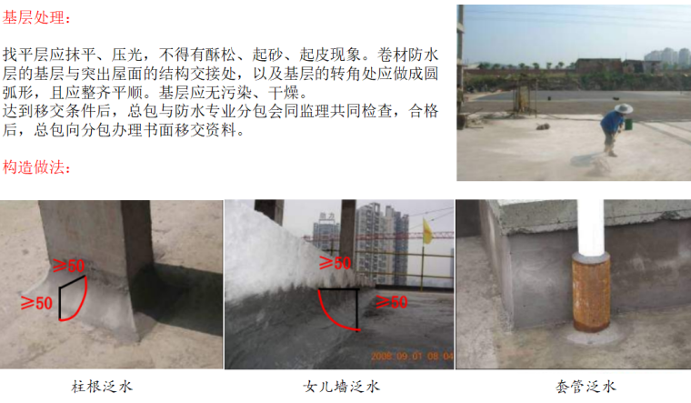 [金辉集团]屋面构造及防水质量控制标准(64页)-基层处理2