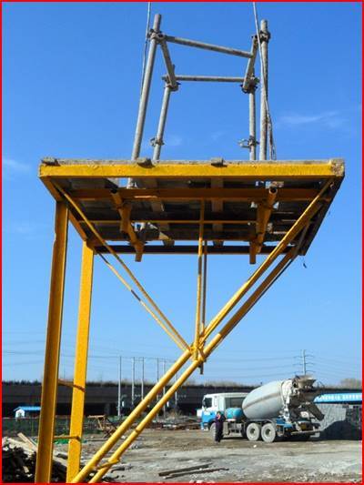 电梯井内防护搭设方案资料下载-定型化可拆卸式电梯井操作平台