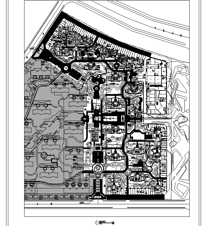 居住区景观设计方案新古典资料下载-[宁夏]滨湖古典主义高端生态居住区景观设计全套施工图