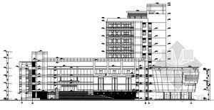 大学档案馆CAD资料下载-安徽大学某图书馆建筑方案文本