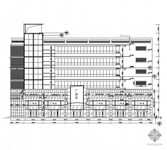 商场施工图CAD资料下载-某商场石材幕墙施工图