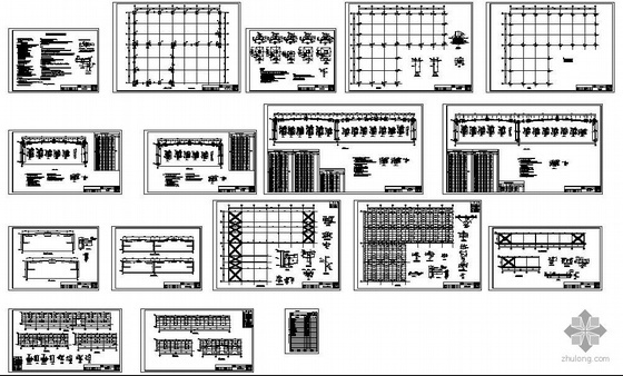 印刷车间施工图资料下载-某印刷品车间结构设计图