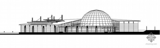 美术展馆空调资料下载-[南京]某大桥展览馆建筑方案(有效果图)