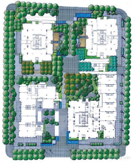 居住区景石花箱设计方案资料下载-Naga上院居住区规划设计方案
