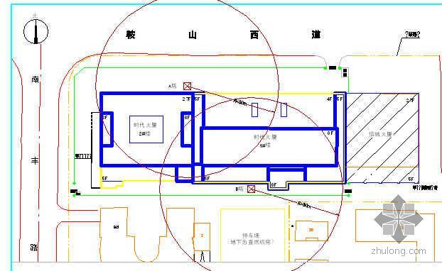 工地板房平面布置图资料下载-天津某高层安全文明工地施工方案（附平面布置图）