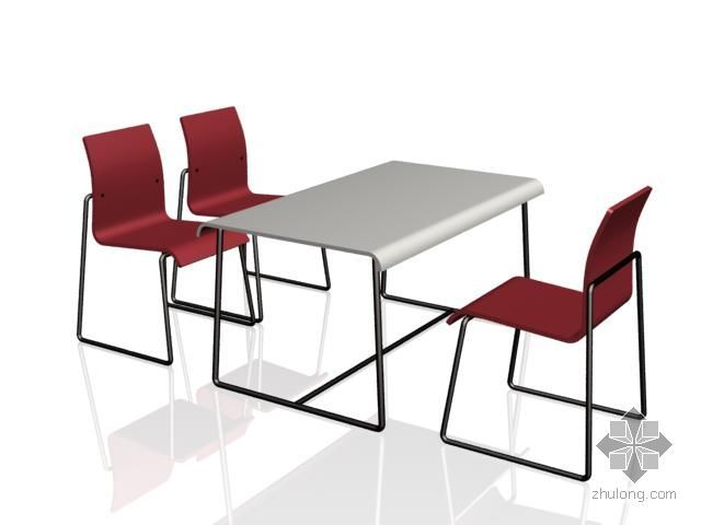 现代家具设计的材质美资料下载-曲美家具—桌椅组合