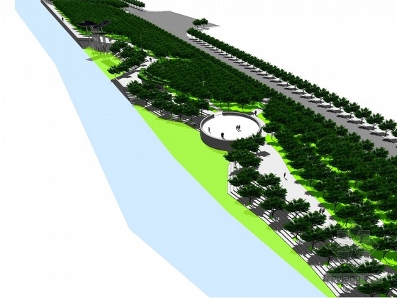 带状水生滨河公园资料下载-[广东]带状滨河公园景观规划设计方案（国内知名设计公司）