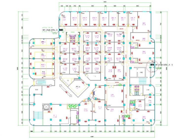 带天车多层工业厂房建筑图资料下载-多层休闲娱乐建筑空调通风系统设计施工图