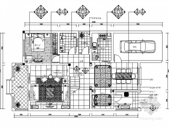 客厅装修新古典资料下载-某新古典主义三层别墅装修图（含效果）