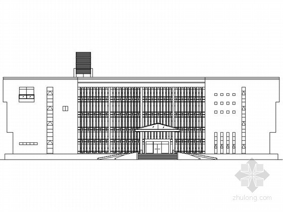 四层四千平建筑施工图资料下载-某四层研发中心建筑施工图