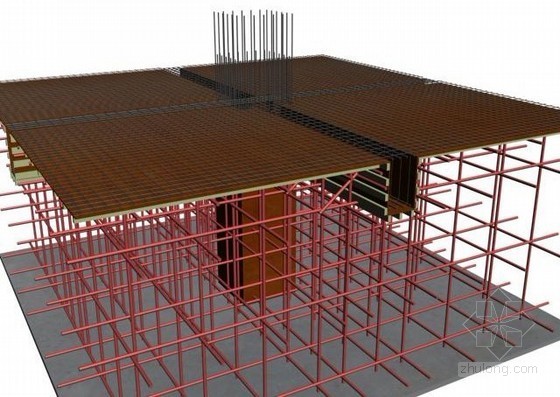 [广西]购物中心模板工程施工方案（木模板、中建）- 