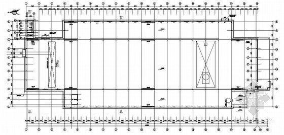 门式桁架图集资料下载-33米跨单层双跨门式刚架厂房结构设计图