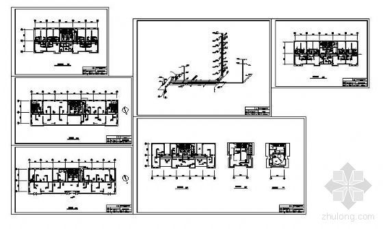 学校综合楼电气设计图纸资料下载-天津市某综合楼空调设计图纸