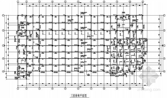 三层别墅桩基础施工图资料下载-框架结构综合楼结构施工图（三层局部四层 桩基础）
