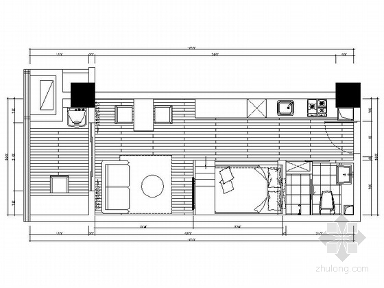 8层住宅小户型资料下载-[苏州]某精品小户型公寓室内设计装修图（含效果）