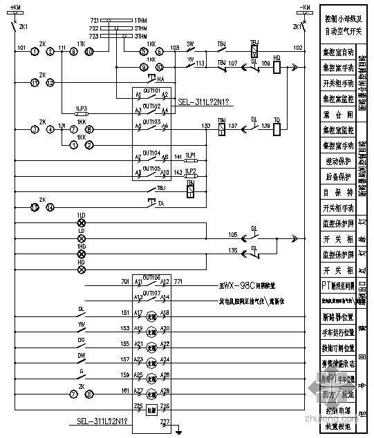 监控屏原理图资料下载-某高炉煤气综合利用工程电气图纸