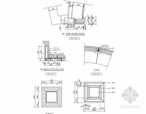 景观坐凳cad资料下载-坐凳施工详图