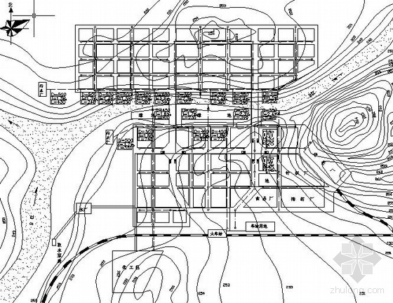 城市公路施工平面布置图资料下载-某城市给排水管网平面布置图