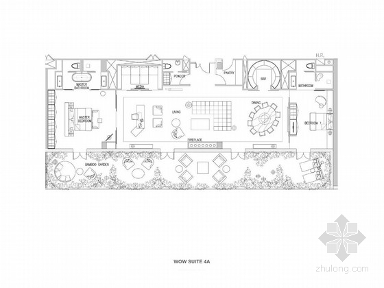 奢华欧式双床型客房资料下载-[广州]五星级奢华酒店客房室内设计方案图