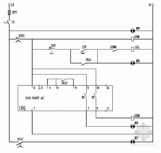 软启动器电气控制原理图资料下载-软启动器电气控制原理图