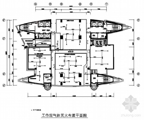 小区消防管网平面图资料下载-IDC机房-01-26消防管网设计图纸