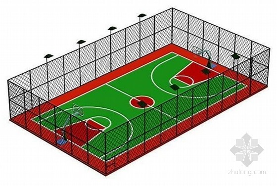 硅PU球场面层施工方案资料下载-蓝球场设计及施工工艺
