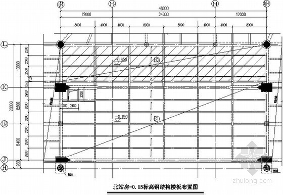 钢结构楼板用钢量资料下载-站房钢结构楼板节点构造详图