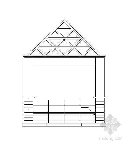 仿古四角亭子资料下载-某观景亭施工大样图