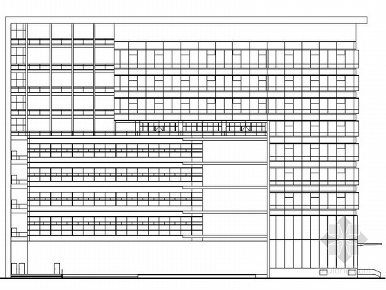 九层建筑图资料下载-[江苏]昆山某移动公司九层办公楼建筑施工图