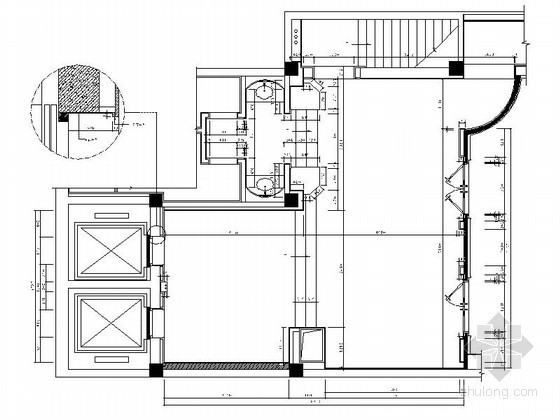 电梯别墅设计装修图资料下载-酒店电梯过厅装修图