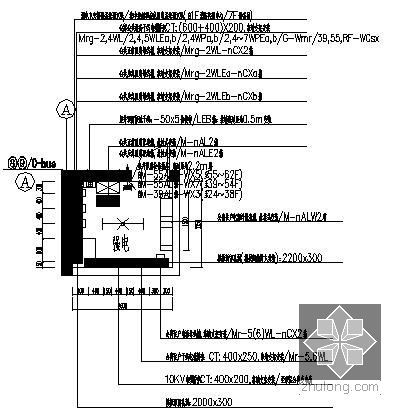 [江苏]核心商业广场电气施工图纸368张（地下室、74层塔楼、40万平米）-强电井设备布置图