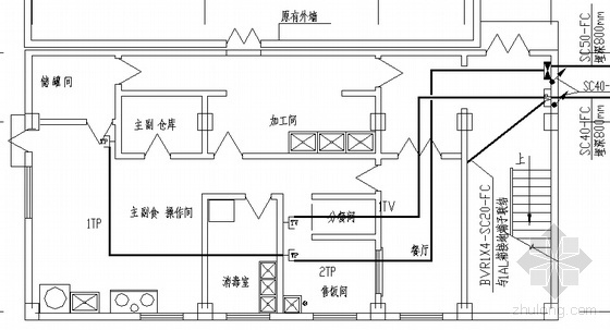 某中学食堂电气图-2