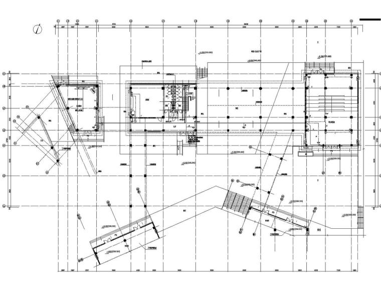 [四川]重点小学校区建筑群电气全套施工图含负荷计算书-实验楼弱电平面图